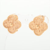 Van Cleef & Arpels Vintage Alhambra Rose Gold Earrings on hold ET